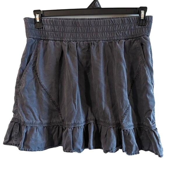 Athleta Asphalt Gray Ruffled Active Cargo Tennis Skirt Small - Picture 1 of 5